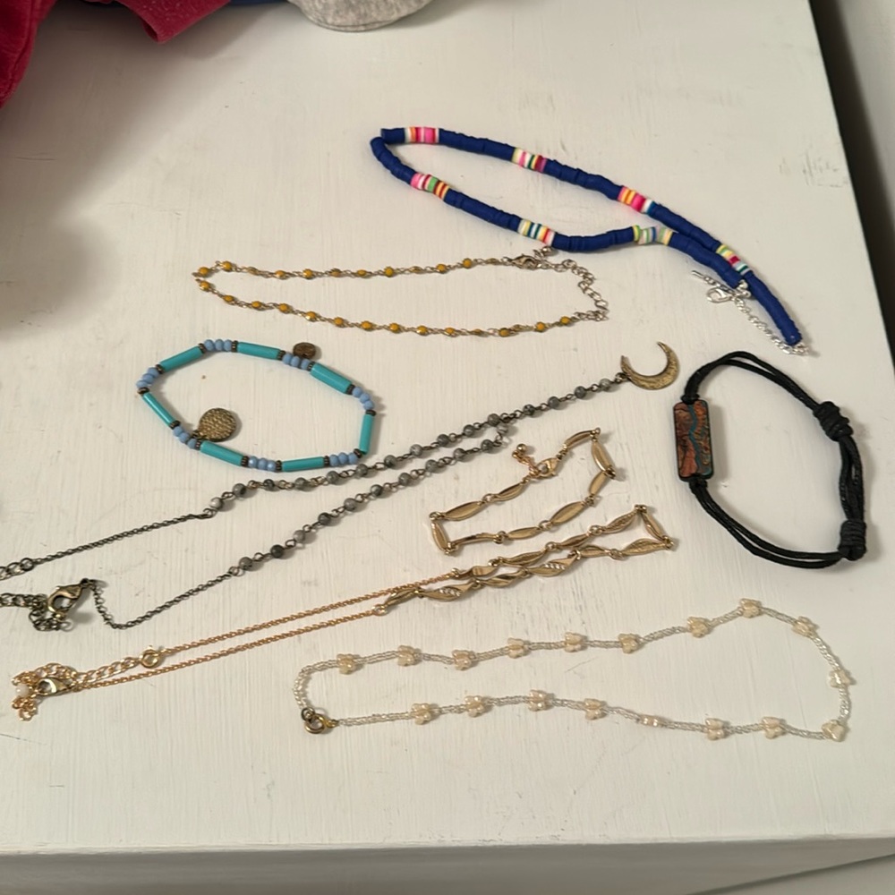 Miscellaneous necklaces + bracelets